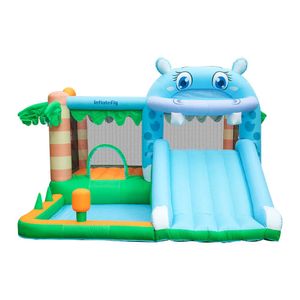 Equipamento de jogo ao ar livre para crianças em idade pré -escolar inflável Playground Indoor Jumping Castle Bounce House com bola de bola de bola de bola divertida