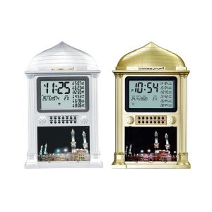 Orologi orologi da parete DECINT Mosca decorazione moderna Display con data e giorno della settimana Times di preghiera Clock da tavolo