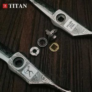 Ножницы для волос ножницы для волос Titan Япония Оригинал 6.0 Профессиональный парикмахерский комплект парикмахерской, режущий Q240425