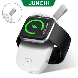Chargers Wireless Watch Charger för Apple Watch Ultra 2/S9/S8/S7 Portable Wireless Power Bank1200MAH för iWatch Series Charger With Cable