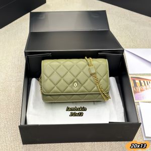 WOC Fashion Lambskin Enamel Bag 7A Połączony Crossbody Clutch CC Bag 20cm Classic Flap Tote Woman Projektantka torebki męskie torebki na ramię luksusowe torby komunikatory