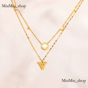 Never Fading 18K Gold Plated Luxury Brand Designer Pendants Necklaces Crystal Stainless Steel Letter Choker Pendant Necklace Chain Jewelry Accessories Gifts 392