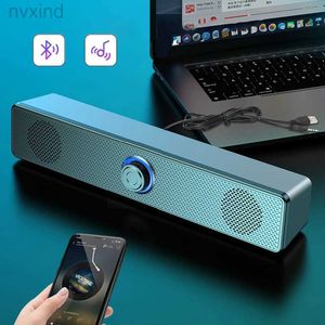 Portable Speakers Surround Sound Bar Wired Computer Speakers Stereo Subwoofer Soundbar for Desktop Laptop PC TV Mini Speaker Home Theater System d240425