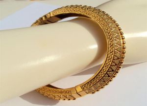 CARVE 22K 23K 24K THAI BAHT YELLOW SOLID GOLD GP JEWELRY BANGLE BRACELET BA09307i2804506