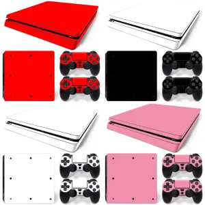 Stickers Pure color design For PS4 slim Console and Controllers stickers For ps4 slim skin sticker for ps4 slim vinyl sticker