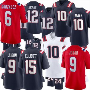 10 Drake Maye Ezekiel Elliott New Tom Brady Christian Gonzalez Matthew Judon Bailey Zappe Rhamondre Stevenson Matthew Slater Football Jerseys