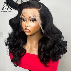 250% Body Wave Short Bob Wigs 13X4 5x1 T Part Lace Front Human Hair Wig Preplucked Water 4x4 5x5 Glueless Closure 240419
