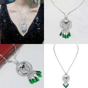 Panthere Necklace Women Designer For Man Emerald Gold Plated Diamond Highest Counter Quality Fashion With Box 013 Original Quality