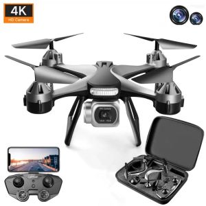 Drones Profesyonel Drone JC801 4K HD Çift Kamera WiFi FPV Hava Fotoğrafçılık Quadcopter RC Helikopter Çocuk Oyuncakları Hediye Durma Pad