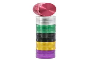 Colorful Grinder Herb Crusher Newest Style Diameter 40mm Aluminum Alloy High Quality Easy To Remove 2Layer Smoking Pipe Accessori8188897