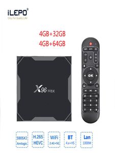 X96 MAX Yeni Yükseltme Android 81 TV Kutusu Güçlü Amlogic S905X3 4GB 64GB Çift WiFi 1000m LAN 4K Akıllı TV Kutusu2108852