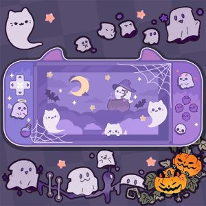 Möss extra stort Ghost Purple Gaming Mouse Pad XXL Desk Mat Water Proof Nonslip PC Gamer Computer Keyboard Laptop Desk Pad Accessorie