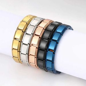 Concetto di perline 2024 Fasci di vendita a caldo Nuovo Acciaio inossidabile Bracciale Italiano Bracciale One Articolo 18 Moduli da 9 mm Bracciale Gioielli fai -da -te BT001 240423