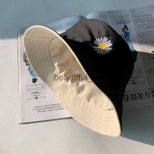 Designer Wide Brim Hats & Bucket Hats Daisy double-sided fisherman hat female spring and summer new sunshade hat male sun hat thin Caps