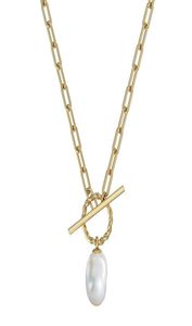 T Bar Gold Choker Collece Good Caffence Womans 2021 Продажа 14 тыс. Стальные стальные винтажные подвесные ожерелья.