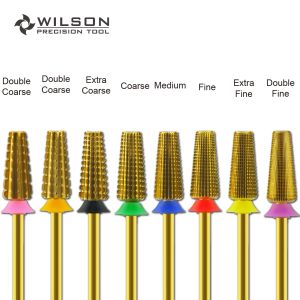 Bits WILSON 5 in 1 Bits 2 Way Nail Drill Bits R gel Manicure tools professional carbide material nail nail stylist supplies