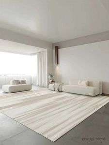 카펫 베이지 색 스트라이프 카펫 미니멀리스트 대 지역 거실 깔개 편안한 침실 카펫 고급 발코니 깔개 복도 Tapis Tapete