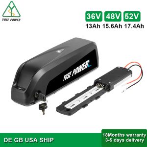 Parte Batteria di Hailong 52V 36V 48V 13Ah 15.6Ah 17.4Ah 2900MAH 18650 Batteria Ebike ion Ion Max 30A BMS 350W 500W 750W 1000W BBS02