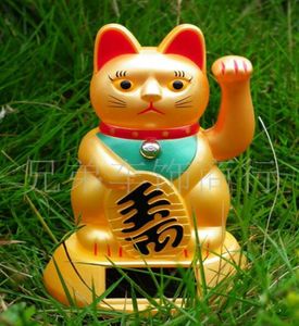 Energia solar Luck Luck Lucky Cat Solar Decoration Energy Solar Hand Lucky Cat Car Decoration7550311