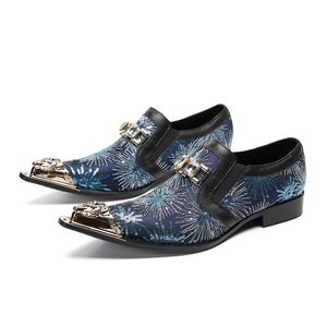Oryginalne skórzane sukienki butów mody buty oryginalne skórzane palce na nogach na buty do fryzury metalowe buty dla chłopców eu37-47