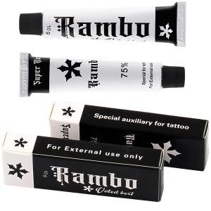 Kits 75% 5/10/20/100pcs RAMBO Proaegis Tattoo Cream Before Permanent Piercing Makeup Eyebrow Lips Body Skin 10g