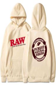 RAW Fashion Sweatshirt Polar Fleece Hooded Harajuku Hip Hop Casual Men039s Ladies High Quality Pullover Hoodie8327545