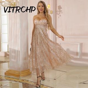 Parti elbiseleri muhteşem tatlım askısız düğün balo elbise yüksek bel quinceanera elbisesi midi midi korse overkirt frock kızlar için