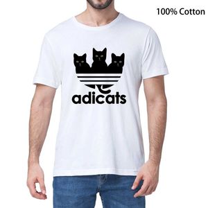 Herr t-shirts unisex 100% bomull cavai tecknad rolig svart kattälskare modestil herr roman t-shirt kvinnors fritid harjujuk t-shirt t240425