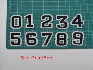 100pcs In a set Embroidered Iron on patch Letter Number DIY Applique high 20390394699550