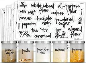 Wandaufkleber Etikett Aufkleber Küchenpantry -Etiketten gedrucktes transparentes Selbst für Container Jar Storage Washington Food Adhäsive K9B3187426