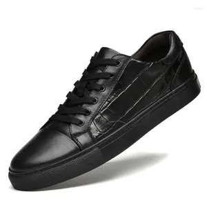 Sapatos casuais masculino de couro, tênis masculino designer genuíno grande tamanho 47 vaca