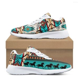 Casual Shoes Polynesian Tribal Print Design For Women Home Yoga Fitness Cozy Absorbing Wear-Resistant Ladies Outdoor Sneakers