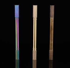 Protable Golden Cudgel 05mm Brass Metal Ballponet caneta caneta de caneta com flaneta preta x0446032549