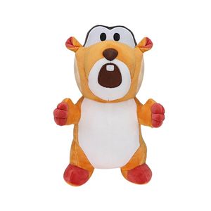 2024 22cm 슈퍼 사랑스러운 Skedaddler Mole Mole Plush Toy The Ground Squirrel Carl Groundhog Plush Doll 사랑스러운 박제 동물 봉제 큰 치아 두더지