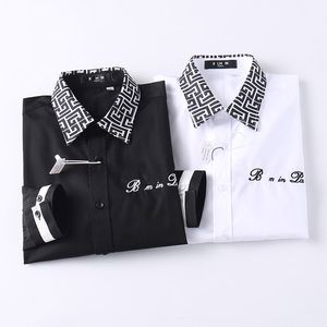 Luxury Top Men's Shirt Business Fashion Casual Designer Brands Men's Solid Color Spring Slim Fit Cozyts Aparel M-3xl