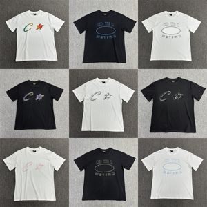 デザイナーメンズTシャツプリントY2Kシャツファッションストリートトレンドサインメンレディースシャツデザイナーコットントップ