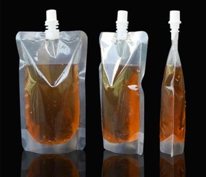 250mlスタンドアッププラスチック製のドリンクパッケージバッグジュースミルクコーヒー飲料用液体パッキング用パウチ1615627