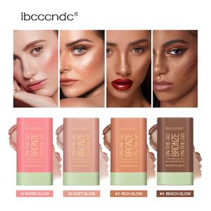 IBCCCNDC Bronzer Makyaj Kontur Çubuğu Sıcak Glow 3D Renkli Nem Çubukları Su Geçirmez Uzun Kalıcı Parlatıcı Yüksek Heste Contouring Allık Göz Farı