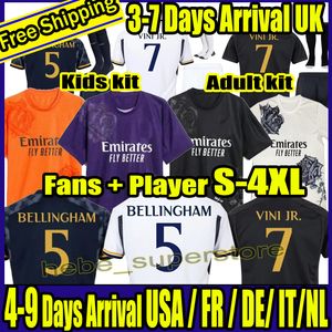 S-4xl 23 24 Bellingham Vini Jr koszulki piłkarskie MBAPPE TCHOUAMENI 2023 2024 Koszulka piłkarska Realu Madryt