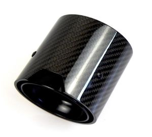 New Model M logo Carbon fiber Exhaust Tip for BMW F87 M2 F80 M3 F82 F83 M4 Black Glossy End Pipe Muffler Tips1308733