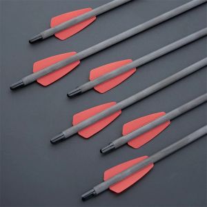 Darts Pure Flets Arrows 7.5/15 polegadas parafuso de besta com 2 '' Feather Outdoor Hunting Tirote