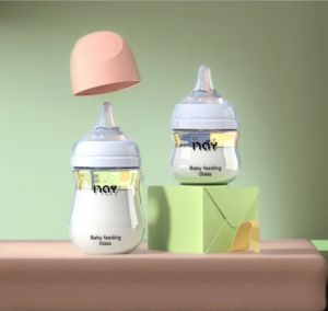 給餌ホットセールの哺乳瓶新生児ワイドキャリバー看護ガラスボトル反フラチュレンスミルク摂食ボトル幼児03か月bpa無料