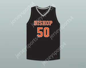 Anpassat namn Mens Youth/Kids Marcus Parrish 50 Bishop Hayes Tigers Away Basketball Jersey vägen bakåt sömda S-6XL