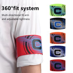 Piłka nożna 1PC Football Captain ARMband Regulowane ARM Lider Band Competition Soccer Player Captain Group Armband Brazalete Capitan Band