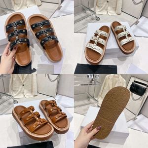 Tromphe Genuine Leather Slippers Mulheres De Designer Romano Moda Casual Mules Qualidade original