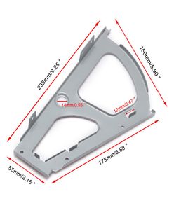 Ganz brandneues 1 Paar Metallscharniere für Schuhspeicherschrank 123 Schubladenschrankscharners Black Grey1198405