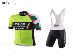 Uskadi Pro Team Summer Cycling Jersey Set Bicycle Bicycle Murias Mountain Wike Wear Deillot Ropa ciclismo suit3673336