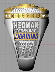 Hedman 2020 Tampa Bay Cup Team Gemi Yüzüğü Gloria ile Ahşap Kutu Erkekler Sport Fan Hadi Hediyesi Toptan Damla Gönderen 3353324