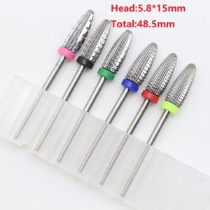 Bitler Easy Nail Yeni! Tungsten Karbür Tırnak Matkap Bit Elektrikli Tırnak Tırnakları Kesici Manikür Makinesi Tırnak Dosyaları Aksesuarları F0615