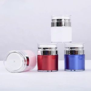 1st Cosmetic Jar Acrylic Cream Refillable Burs Vacuum Bottle Press Style Cream Jar Vias Airless Cosmetic Container 30/50/100g